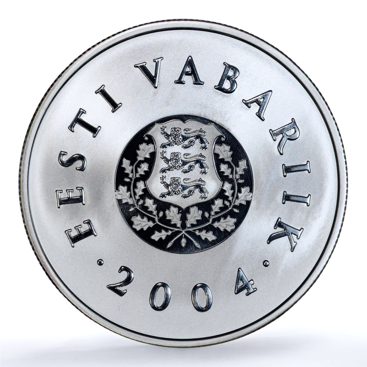 Estonia 10 krooni National Flag Coloured KM-40 PR 70 PCGS silver coin 2004 Estonia 10 krooni National Flag Coloured KM-40 PR 70 PCGS silver coin 2004