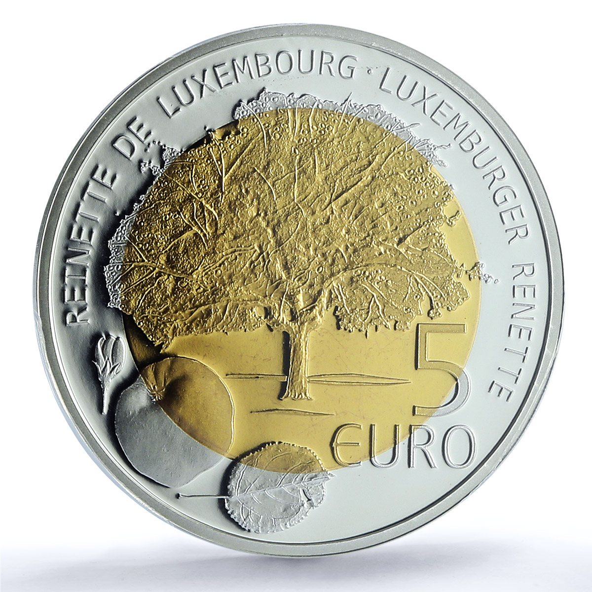 Luxembourg 5 euros Reinette KM-135 Flora Apple Tree PR 70 PCGS silver coin 2014 Luxembourg 5 euros Reinette KM-135 Flora Apple Tree PR 70 PCGS silver coin 2014