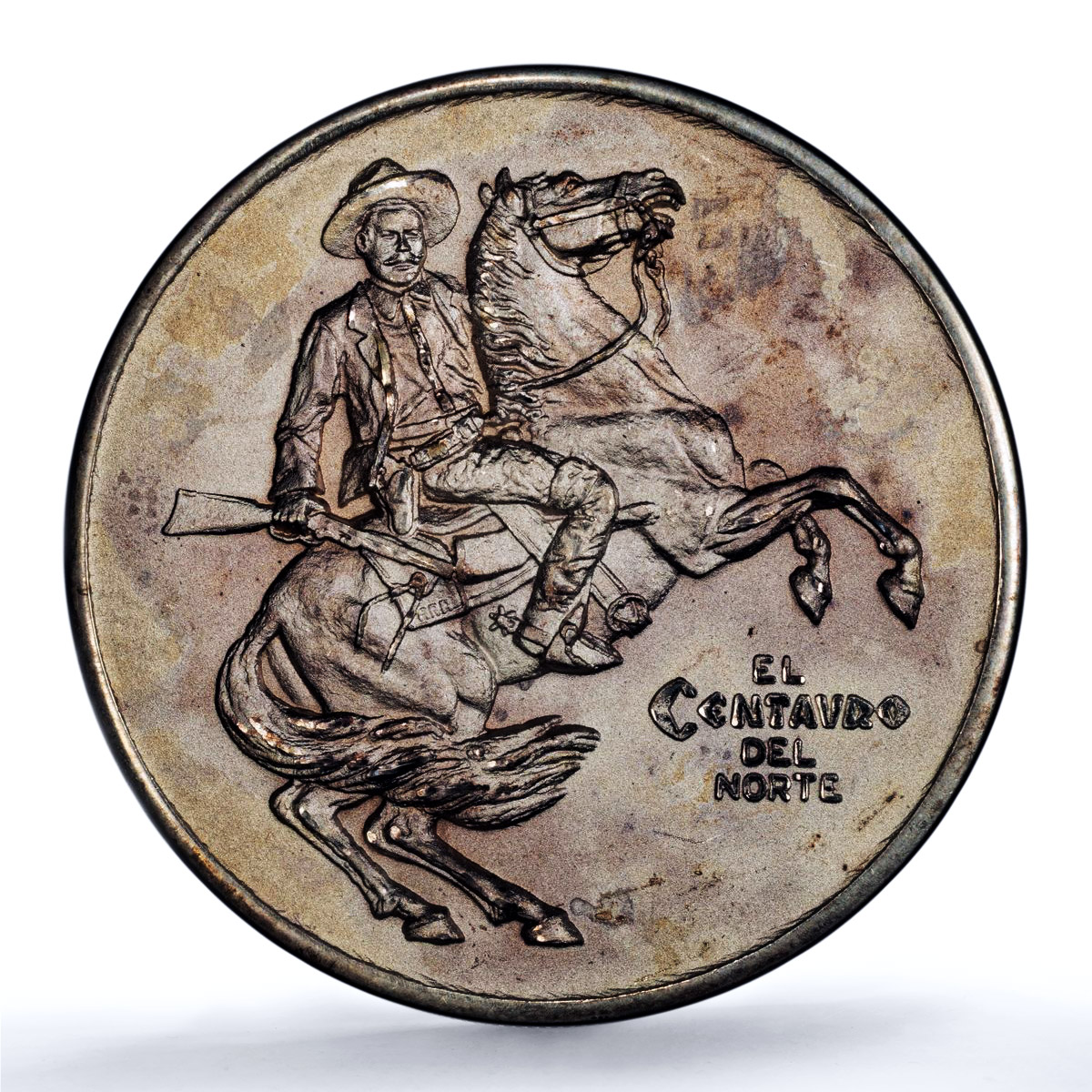 Mexico Francisco Villa Centauro Del Norte Horseman SP 64 PCGS silver medal 1923