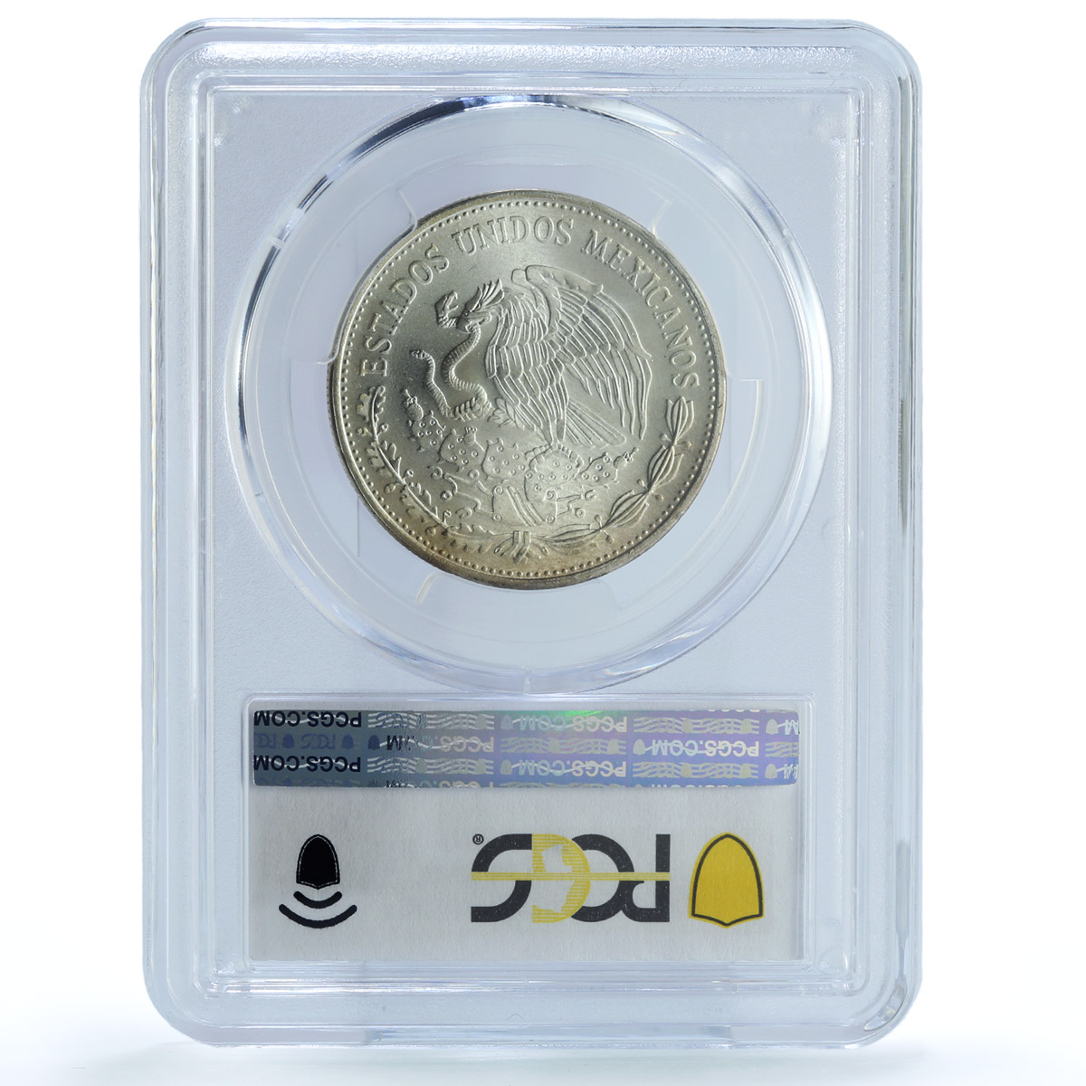 Mexico 50 pesos Oil Industry KM-532 Monument MS 65 PCGS silver coin 1988