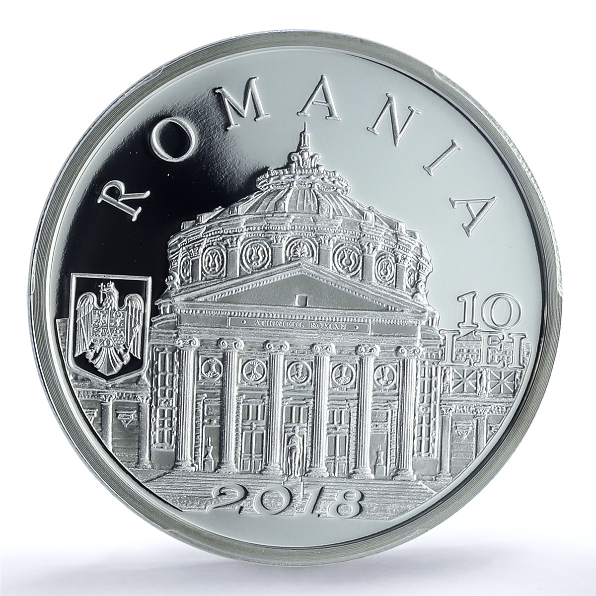 Romania 10 lei Philharmonic Orchestra KM-433 Music PR 70 PCGS silver coin 2018