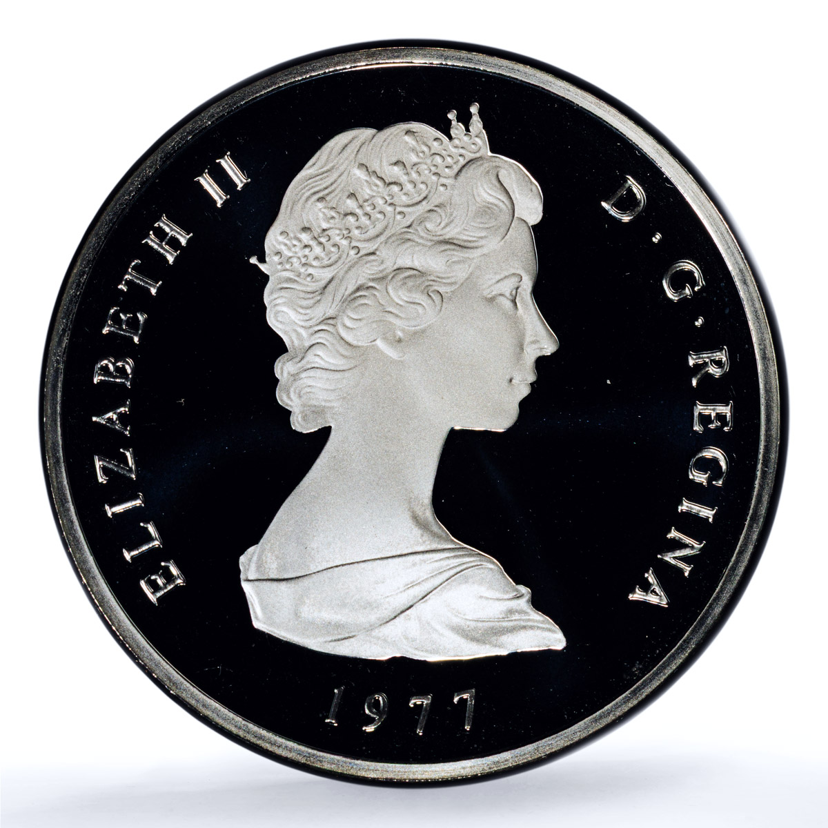 Turks and Caicos 20 crowns George III Obverses KM-18 PR 69 PCGS silver coin 1977