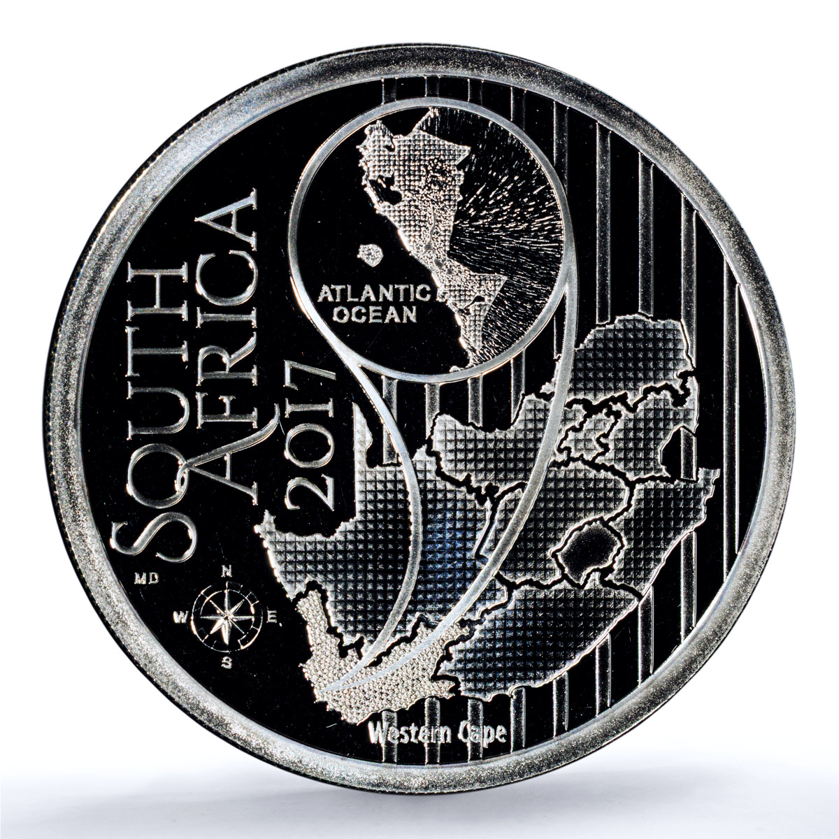 South Africa 10 rand Caspian Tern KM-630 Fauna Bird PR 70 PCGS silver coin 2017