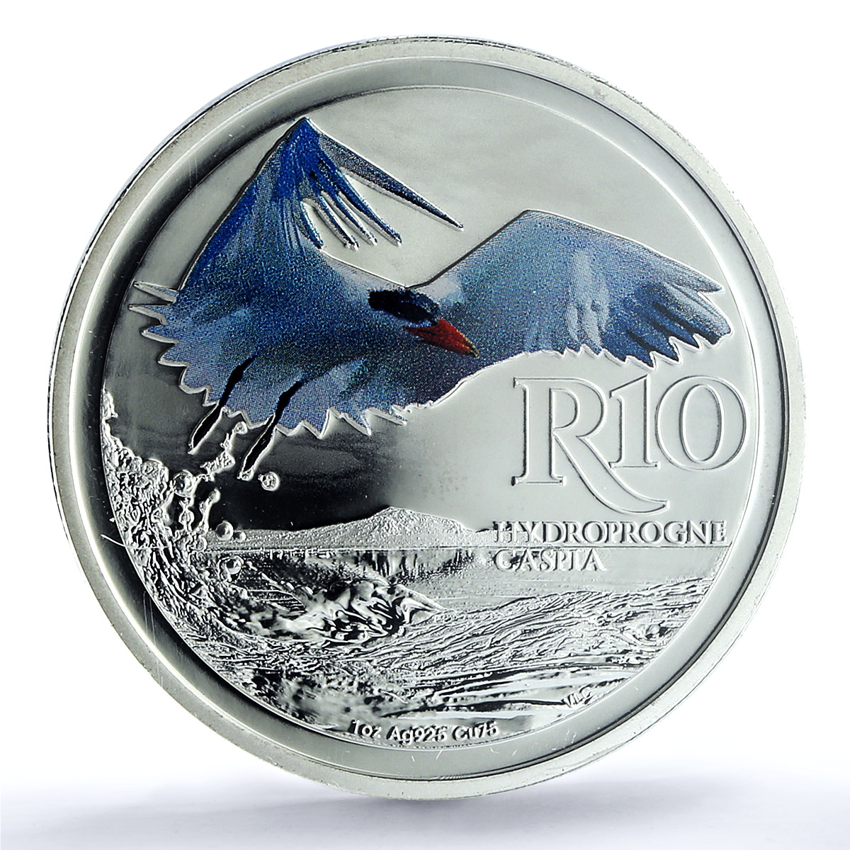 South Africa 10 rand Caspian Tern KM-630 Fauna Bird PR 70 PCGS silver coin 2017