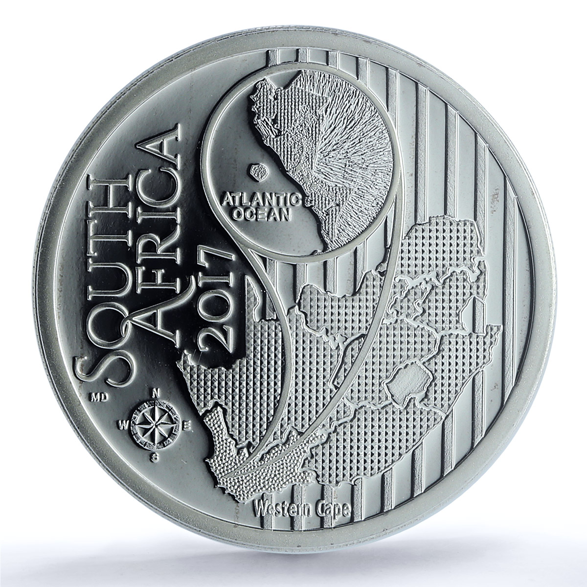 South Africa 10 rand Caspian Tern KM-630 Fauna Bird PR 70 PCGS silver coin 2017