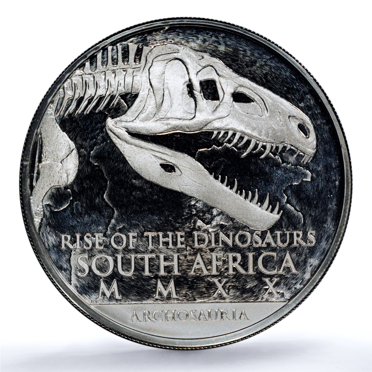 South Africa 25 rand Coelophysis KM-734 Dinosaurs MS 70 PCGS silver coin 2020