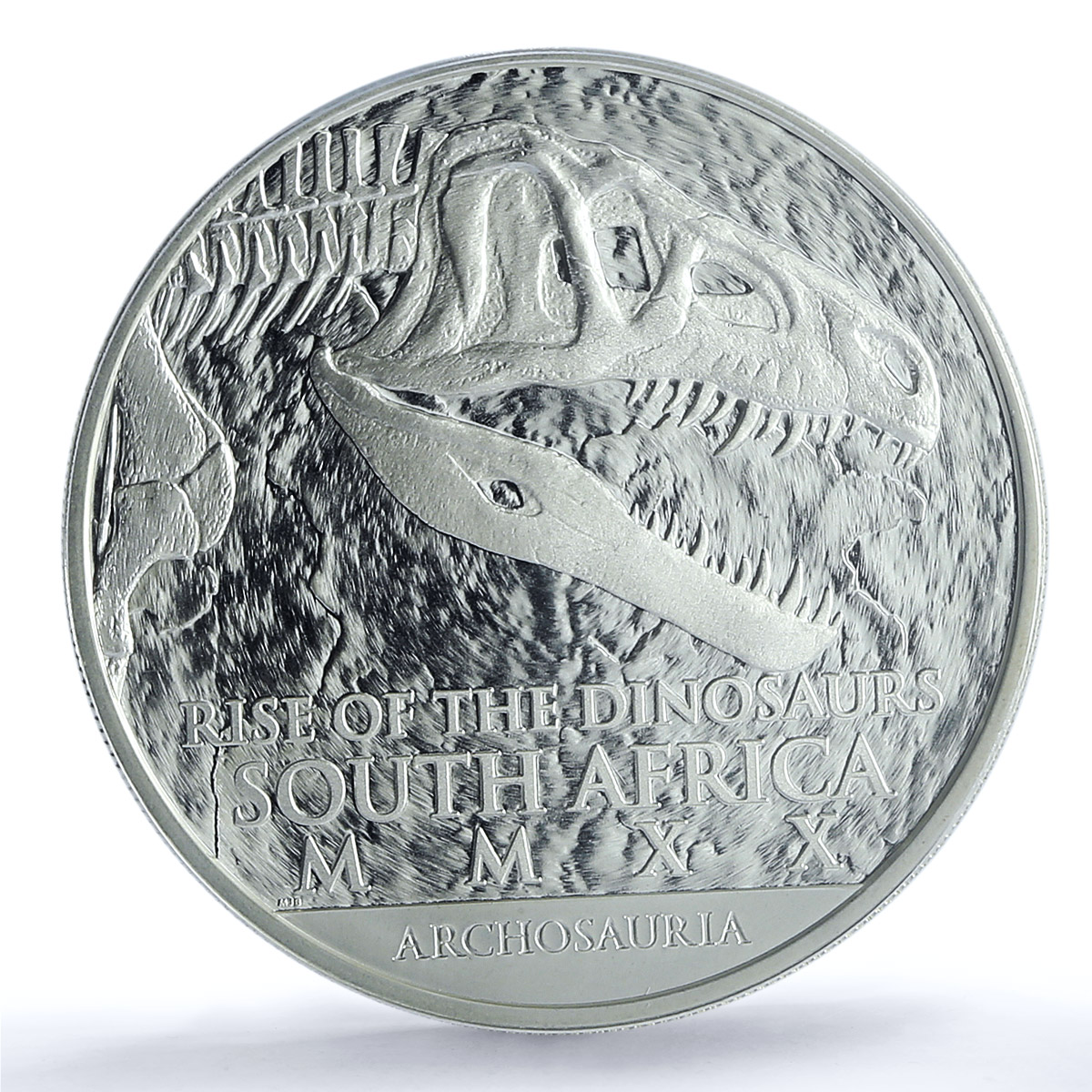 South Africa 25 rand Coelophysis KM-734 Dinosaurs MS 70 PCGS silver coin 2020