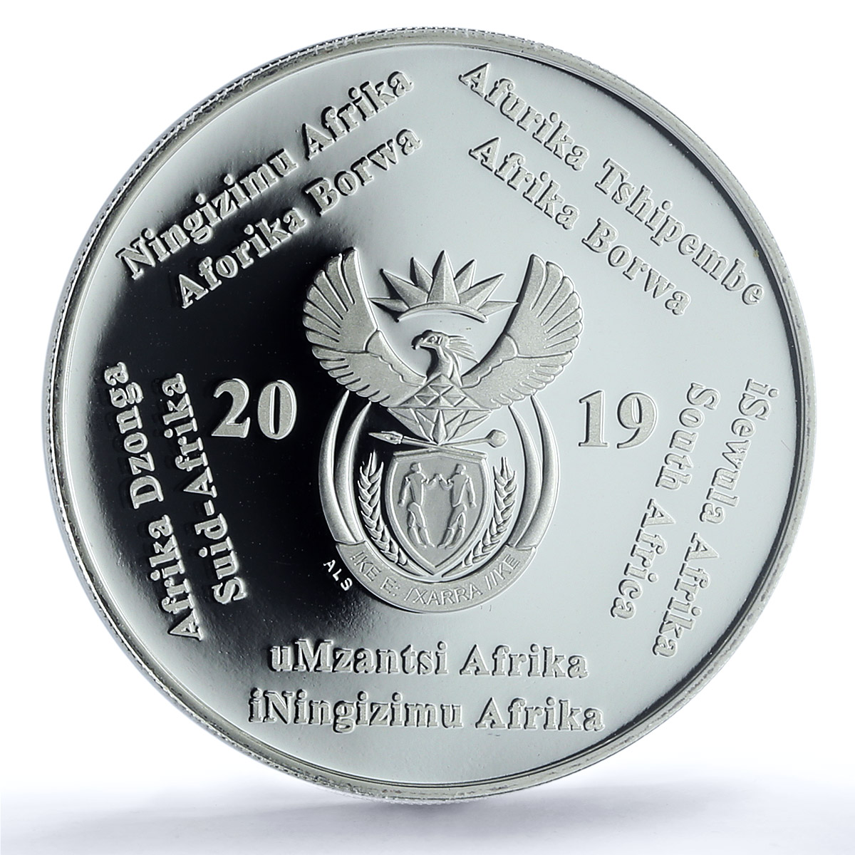 South Africa 2 rand Polymer Putty KM-699 Space PR 70 PCGS silver coin 2019