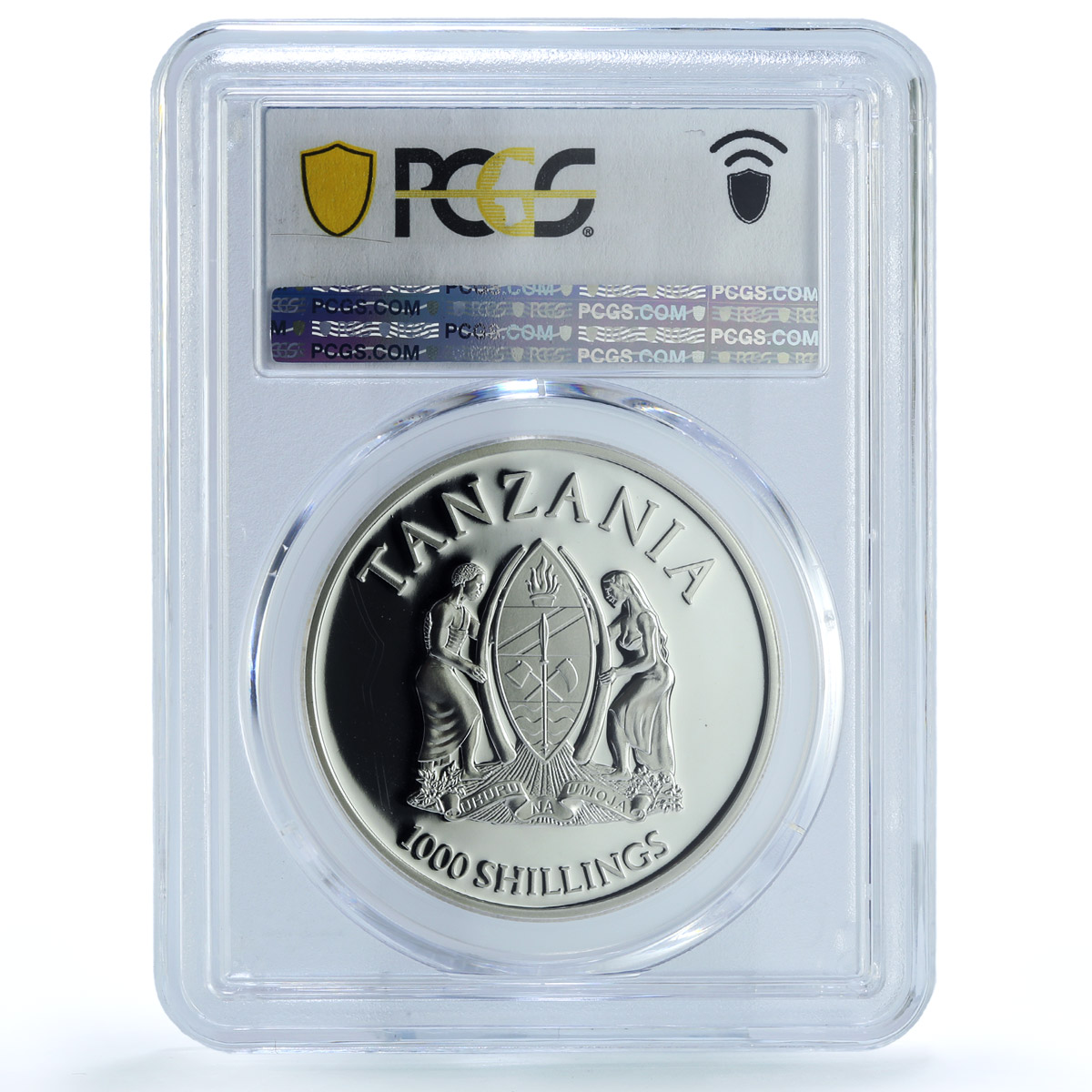 Tanzania 1000 shillings Vulture KM-67 Fauna Bird PR 70 PCGS silver coin 2014 Tanzania 1000 shillings Vulture KM-67 Fauna Bird PR 70 PCGS silver coin 2014
