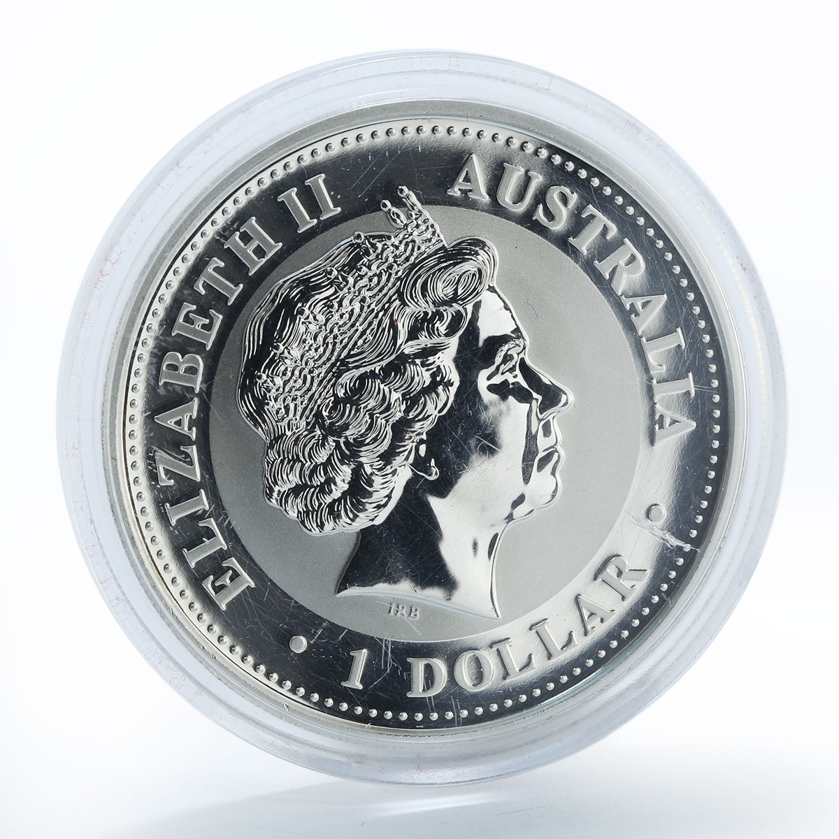 Australia 1 dollar Year of the Monkey Lunar Series I Silver Gilded Coin 2004