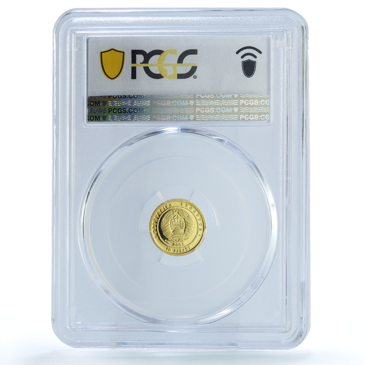 Belarus 10 roubles Ballet Ballerina KM-129 Culture Art PR 70 PCGS gold coin 2005
