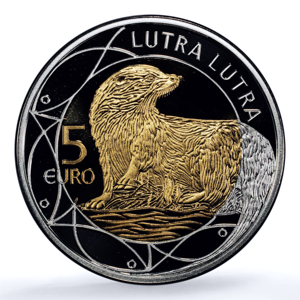 Luxembourg 5 euros Otter Lutra KM-118 Wildlife Fauna PR 70 PCGS silver coin 2011