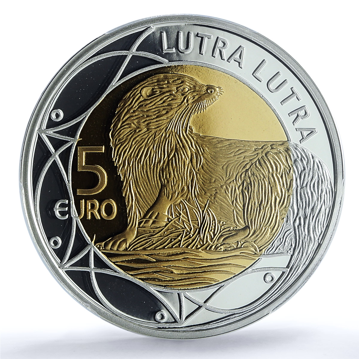 Luxembourg 5 euros Otter Lutra KM-118 Wildlife Fauna PR 70 PCGS silver coin 2011