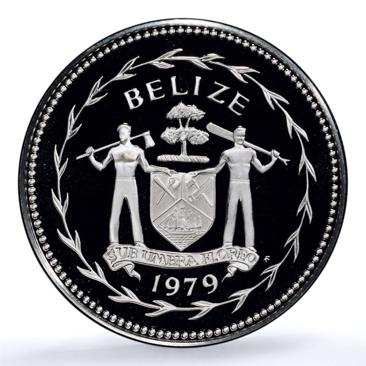 Belize 5 dollars Elizabeth II KM-44a Toucan Bird PR 70 PCGS silver coin 1979