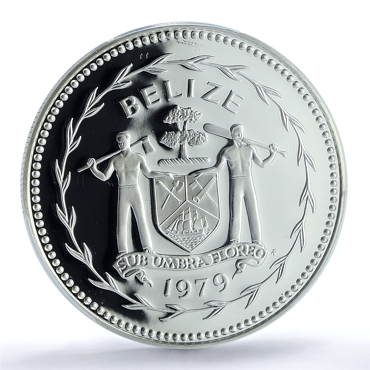 Belize 5 dollars Elizabeth II KM-44a Toucan Bird PR 70 PCGS silver coin 1979
