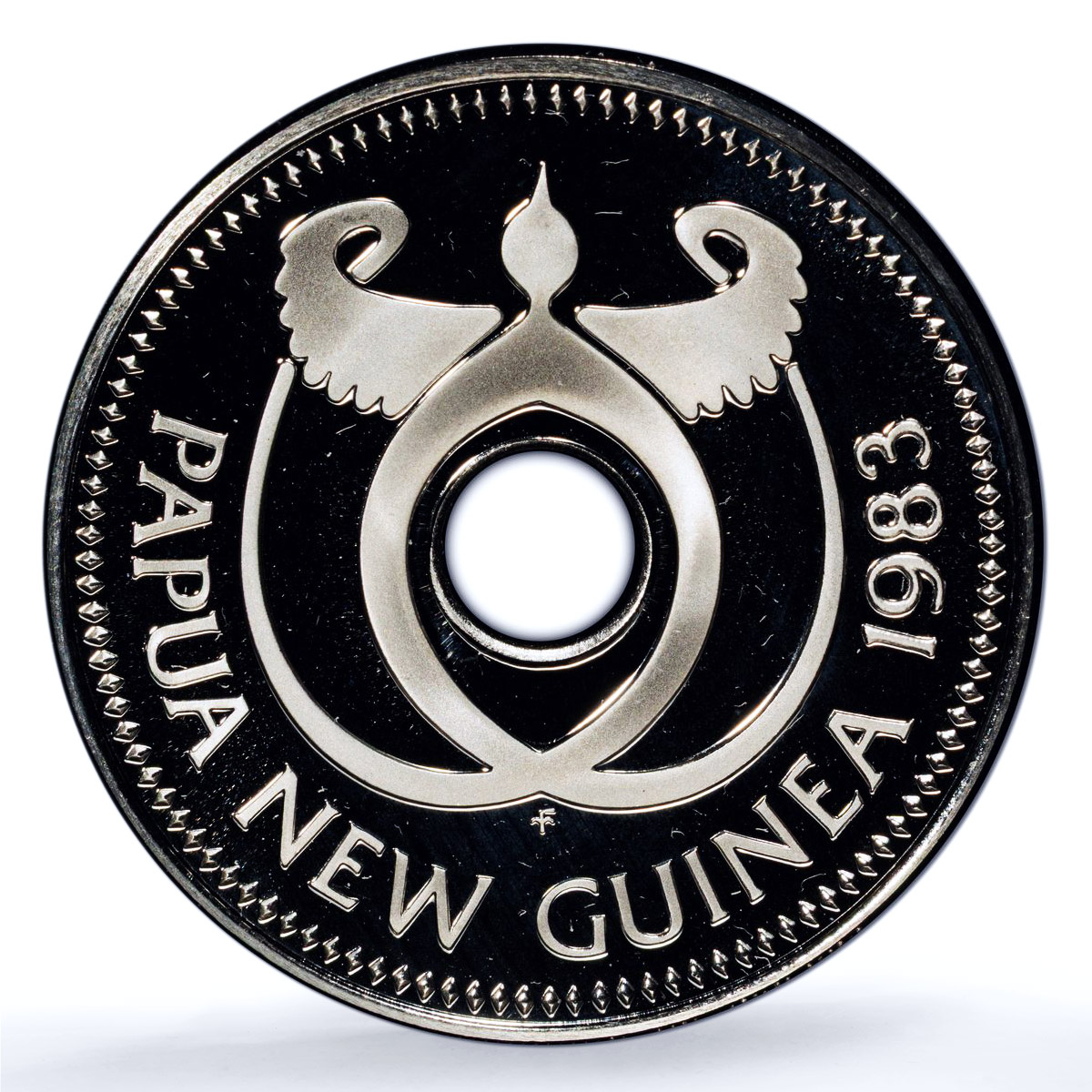 Papua New Guinea 1 kina Elizabeth II KM-6 Crocodiles PR 68 PCGS CuNi coin 1983