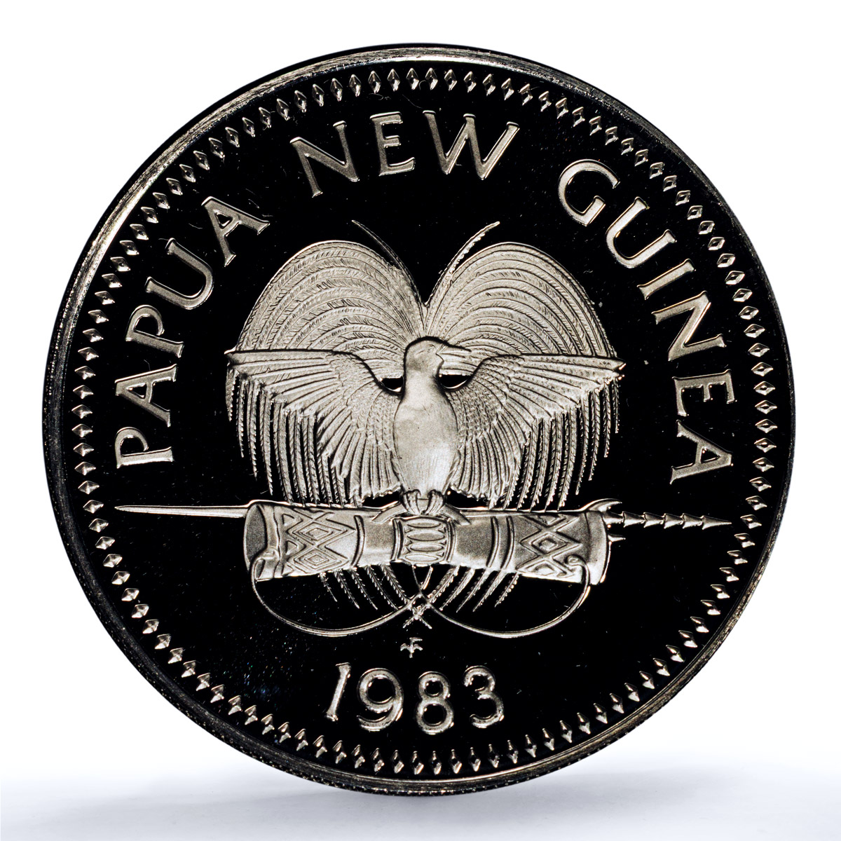 Papua New Guinea 20 toea Elizabeth II KM-5 Cassowary PR 70 PCGS CuNi coin 1983