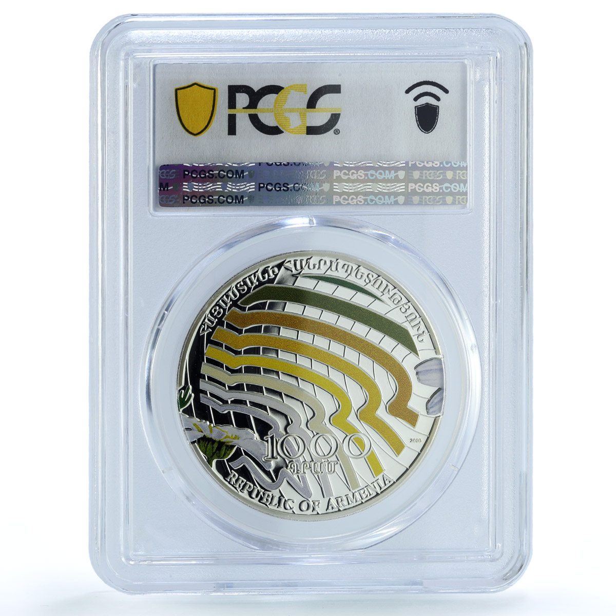 Armenia 1000 dram Camomille KM-21 Flora FLower PR 69 PCGS silver coin 2010