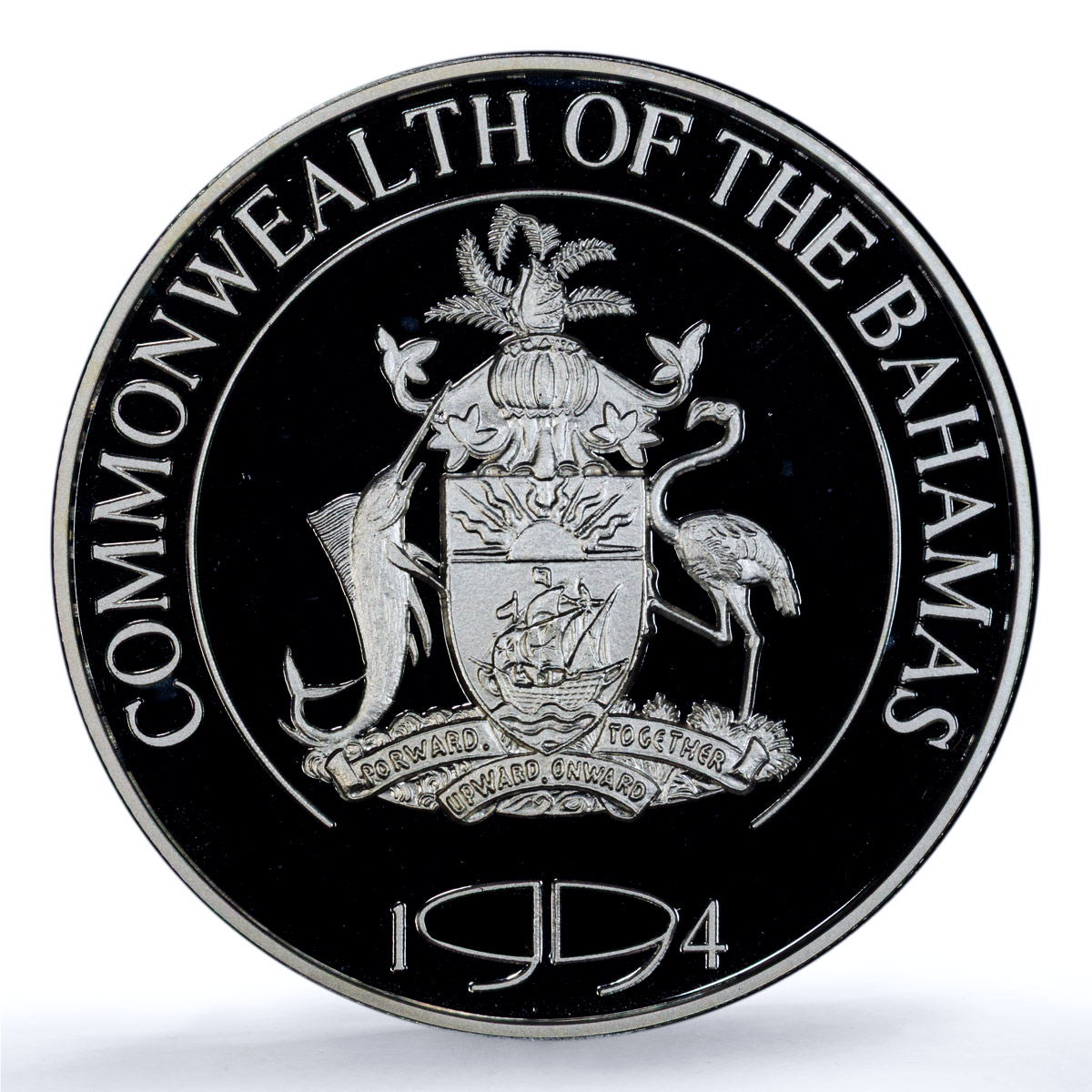 Bahamas 5 dollars Golf Hole in One KM-155 Sports PR 69 PCGS silver coin 1994