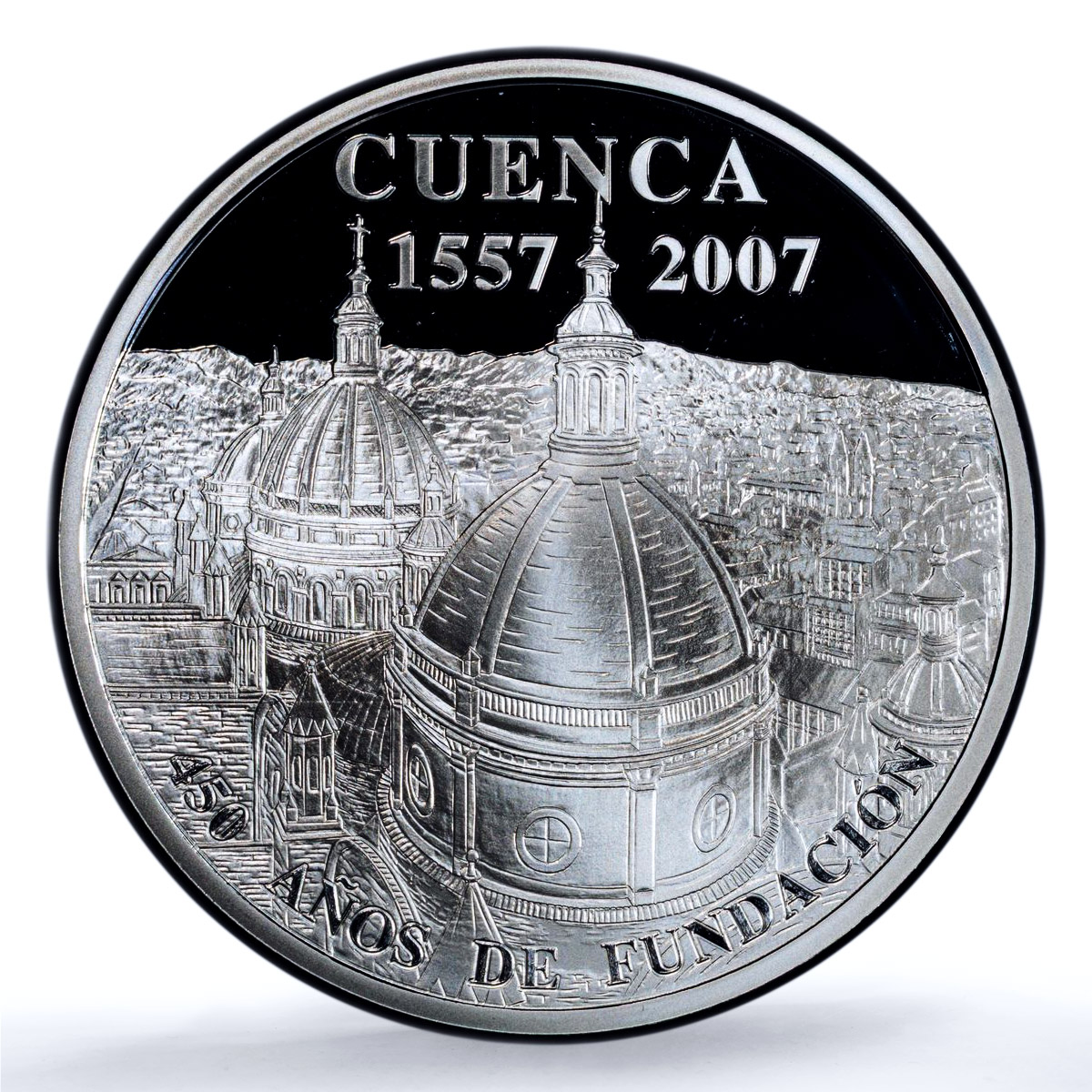 Ecuador 1 sucre Cuenca Cathedral KM-121 Religion Church PR 69 PCGS Ag coin 2007