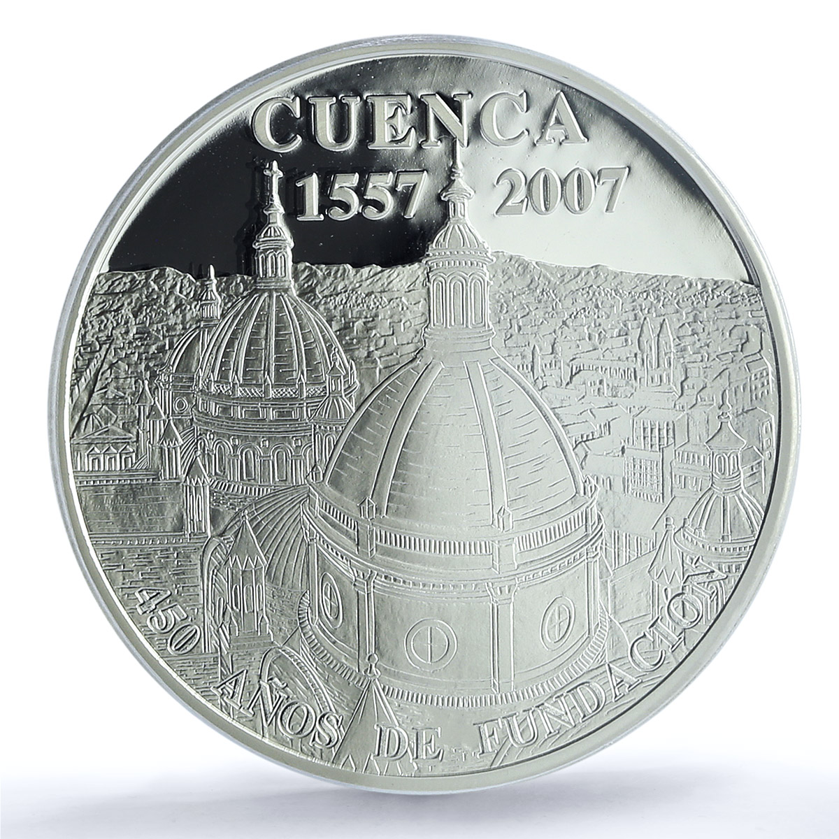 Ecuador 1 sucre Cuenca Cathedral KM-121 Religion Church PR 69 PCGS Ag coin 2007