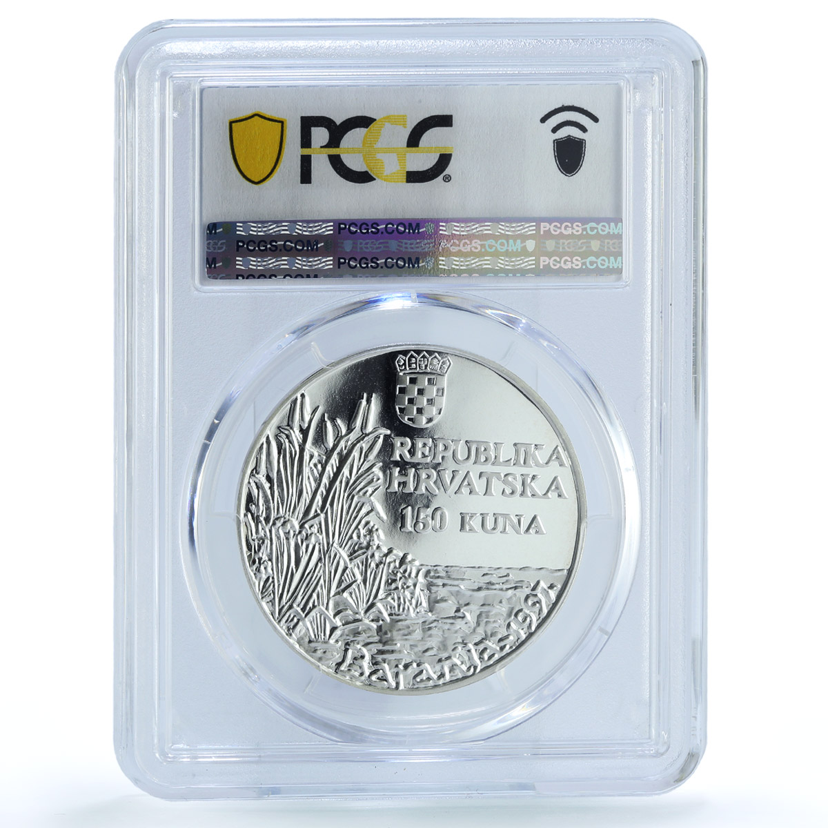 Croatia 150 kuna White Tailed Eagle KM-69 Fauna Bird PR 69 PCGS silver coin 1997