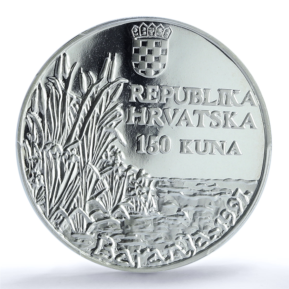 Croatia 150 kuna White Tailed Eagle KM-69 Fauna Bird PR 69 PCGS silver coin 1997