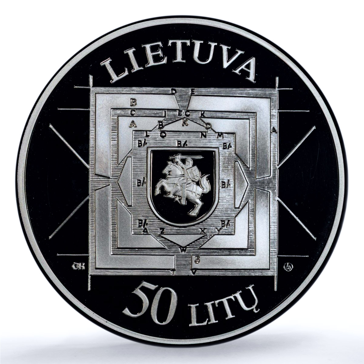 Lithuania 50 litu Artillery KM-121 History Military PR 69 PCGS silver coin 2000