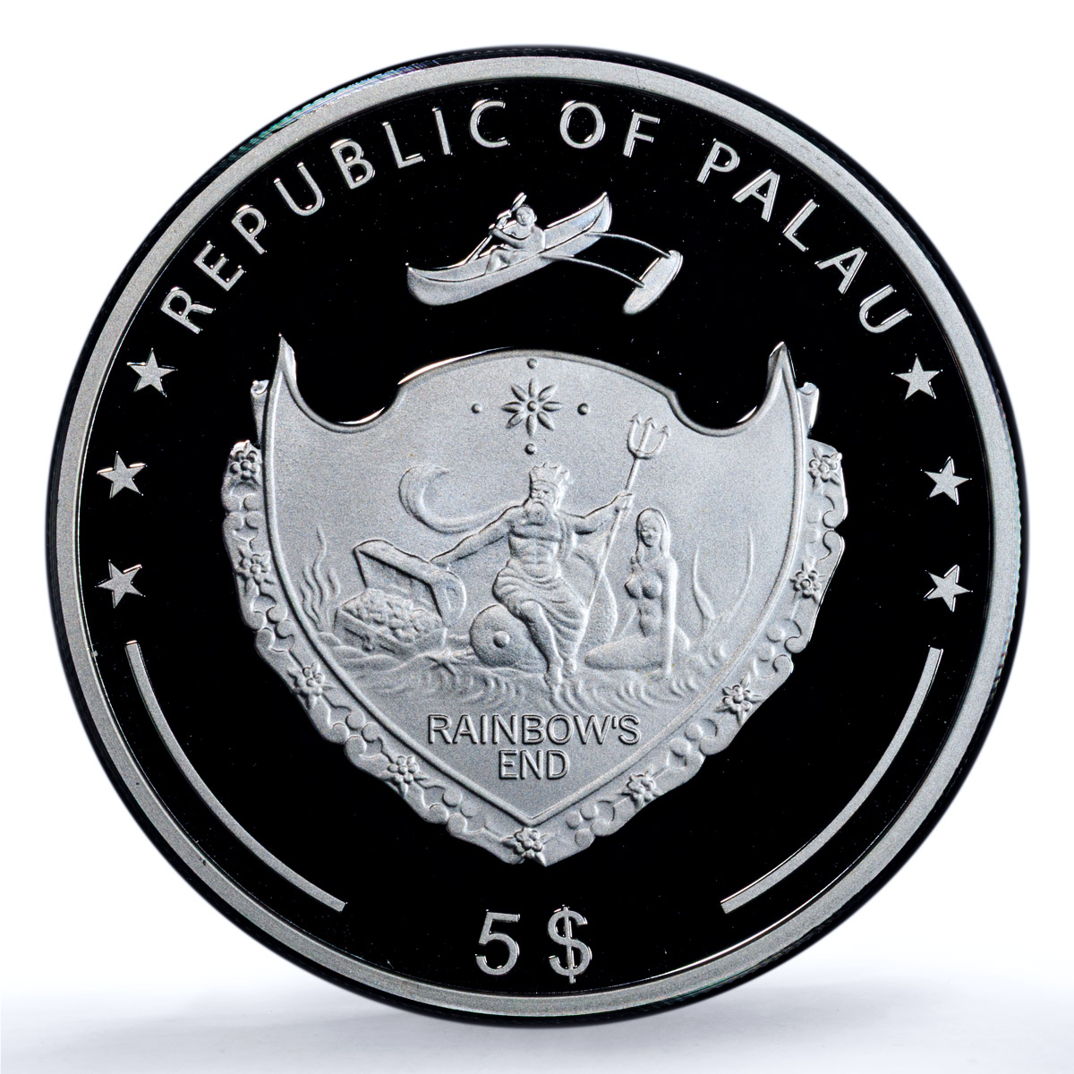 Palau 5 dollars Regal Angelfish KM-757 Marine Fauna PR 69 PCGS silver coin 2016