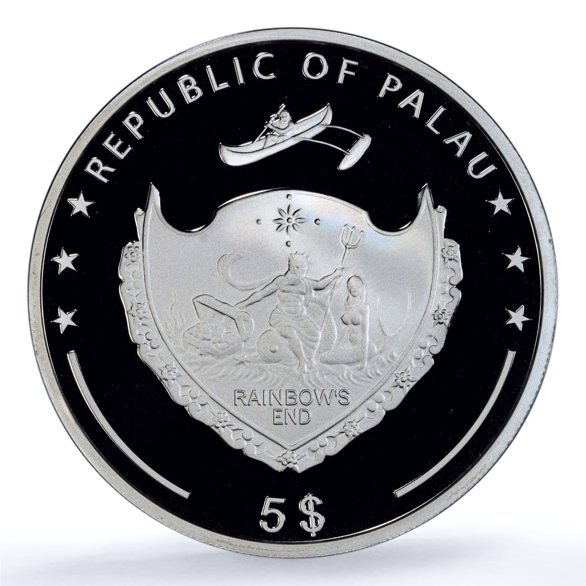 Palau 5 dollars Lionfish KM-756 Marine Life Fauna PR 69 PCGS silver coin 2016