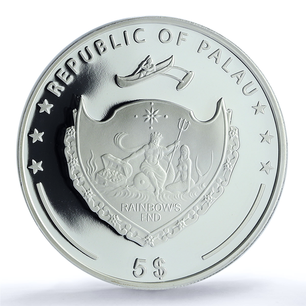 Palau 5 dollars Lionfish KM-756 Marine Life Fauna PR 69 PCGS silver coin 2016