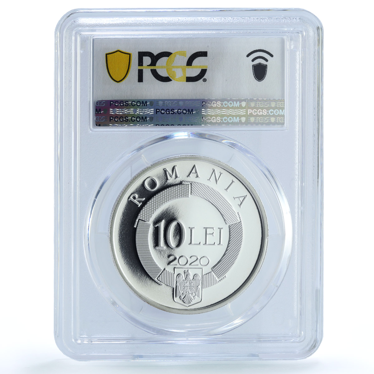 Romania 10 lei Francophonie Organisation KM-475 PR 70 PCGS silver coin 2020
