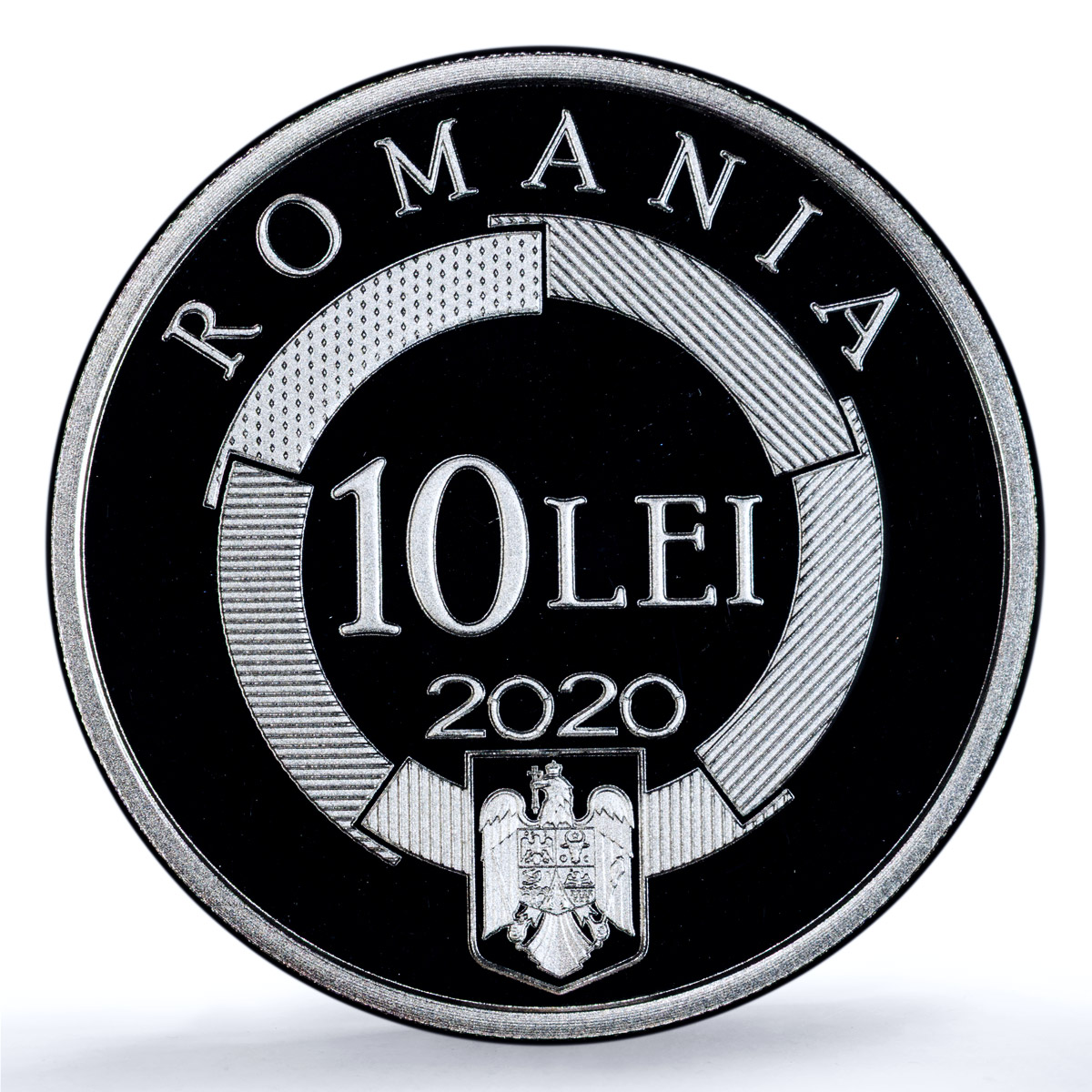 Romania 10 lei Francophonie Organisation KM-475 PR 70 PCGS silver coin 2020
