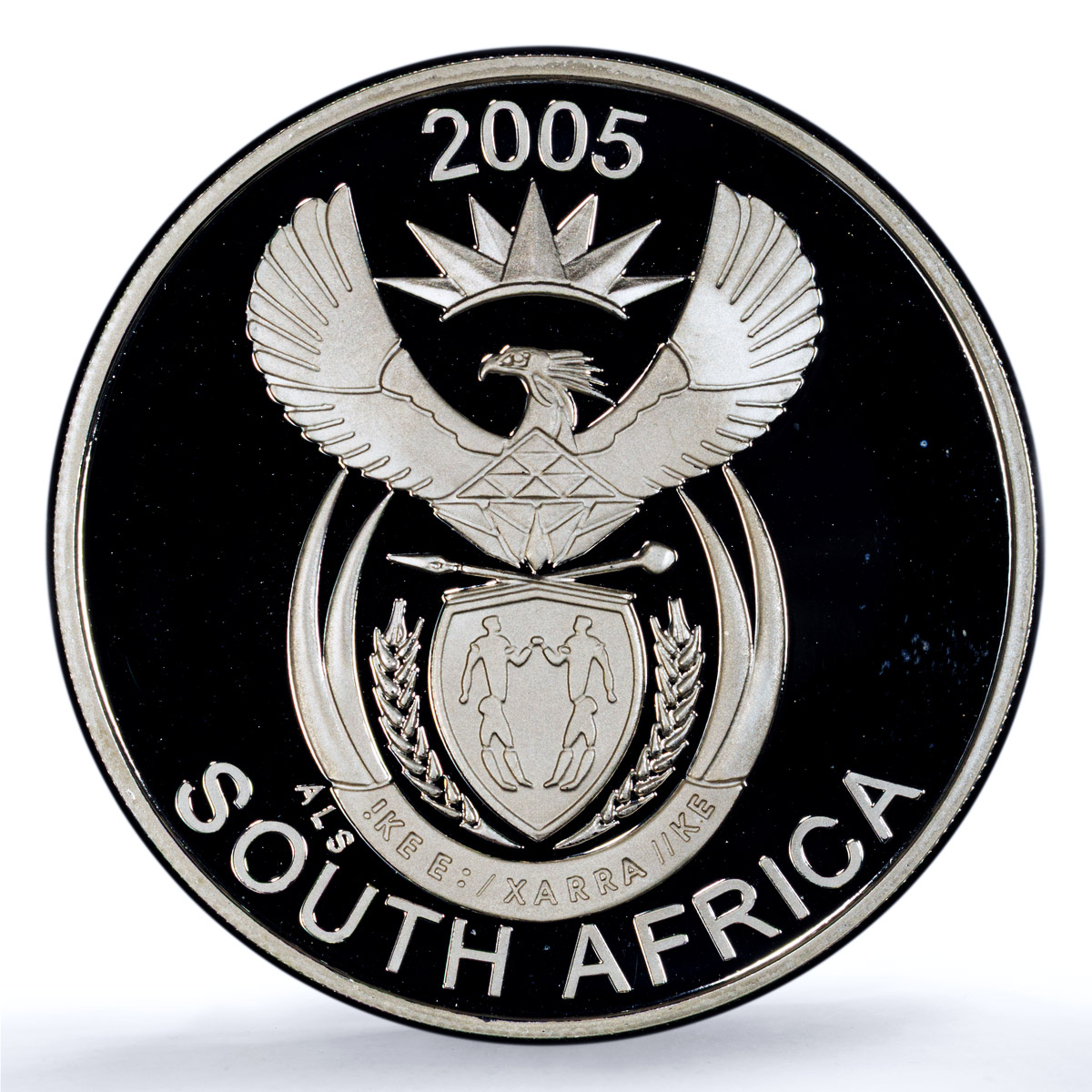 South Africa 20 cents Wild Dog KM-322 Wildlife Fauna PR 69 PCGS silver coin 2005