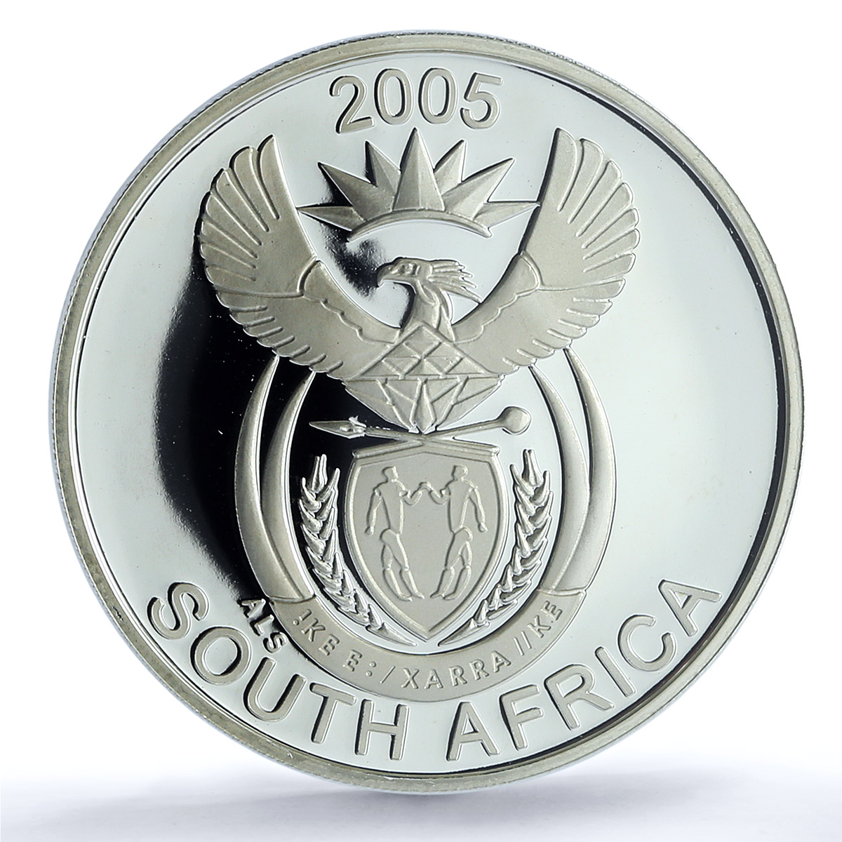 South Africa 20 cents Wild Dog KM-322 Wildlife Fauna PR 69 PCGS silver coin 2005