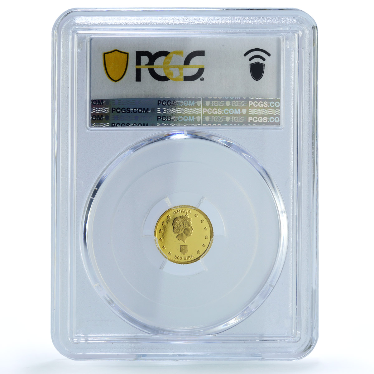 Ghana 500 sika Phoenician Navigators X#18 Ship Clipper PR 69 PCGS gold coin 2002