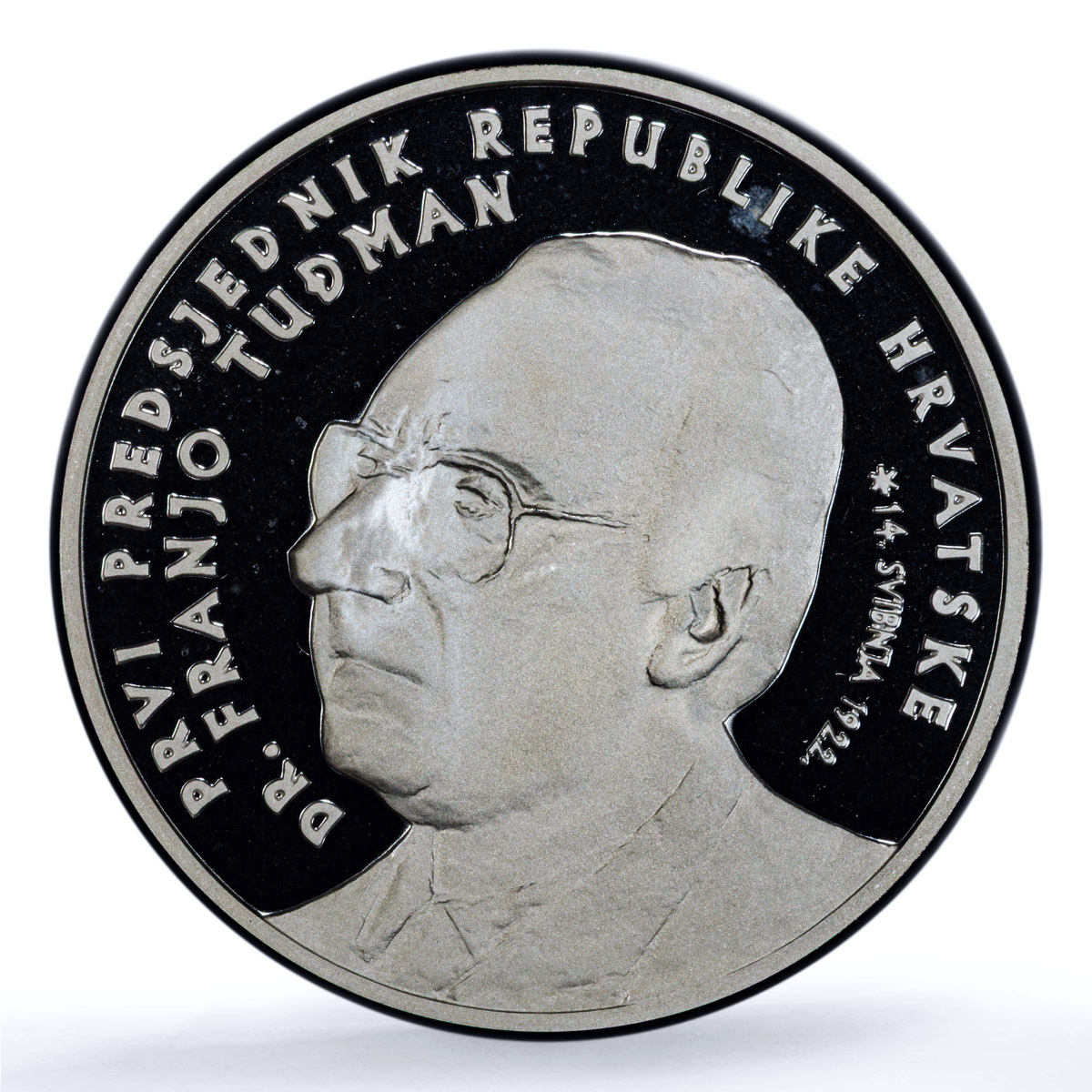 Croatia 150 kuna Franjo Tudman KM-59 History Politics PR69 PCGS silver coin 1997