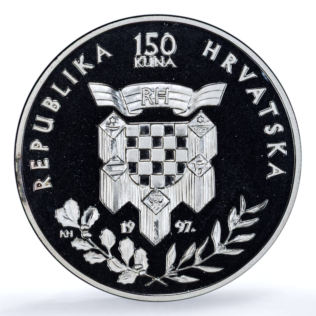Croatia 150 kuna Franjo Tudman KM-59 History Politics PR69 PCGS silver coin 1997