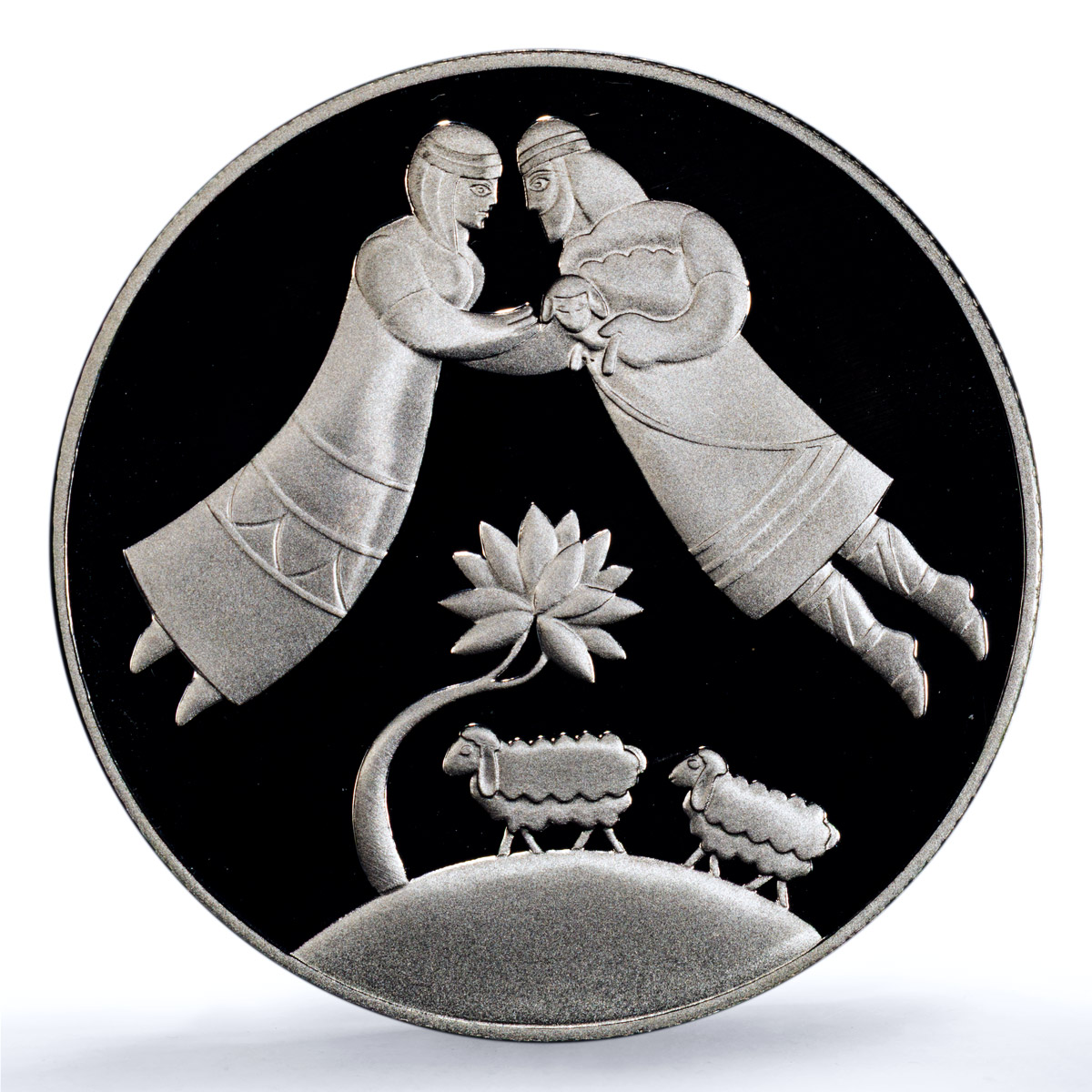 Israel 2 sheqalim Jacob Rachel KM-375 Biblical Art PR 69 PCGS silver coin 2004