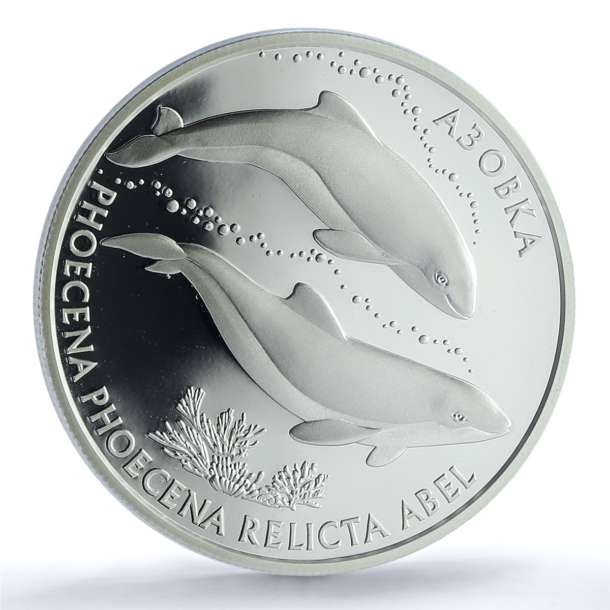 Ukraine 10 hryvnias Azov Dolphin KM-206 Marine Fauna PR 69 PCGS silver coin 2004