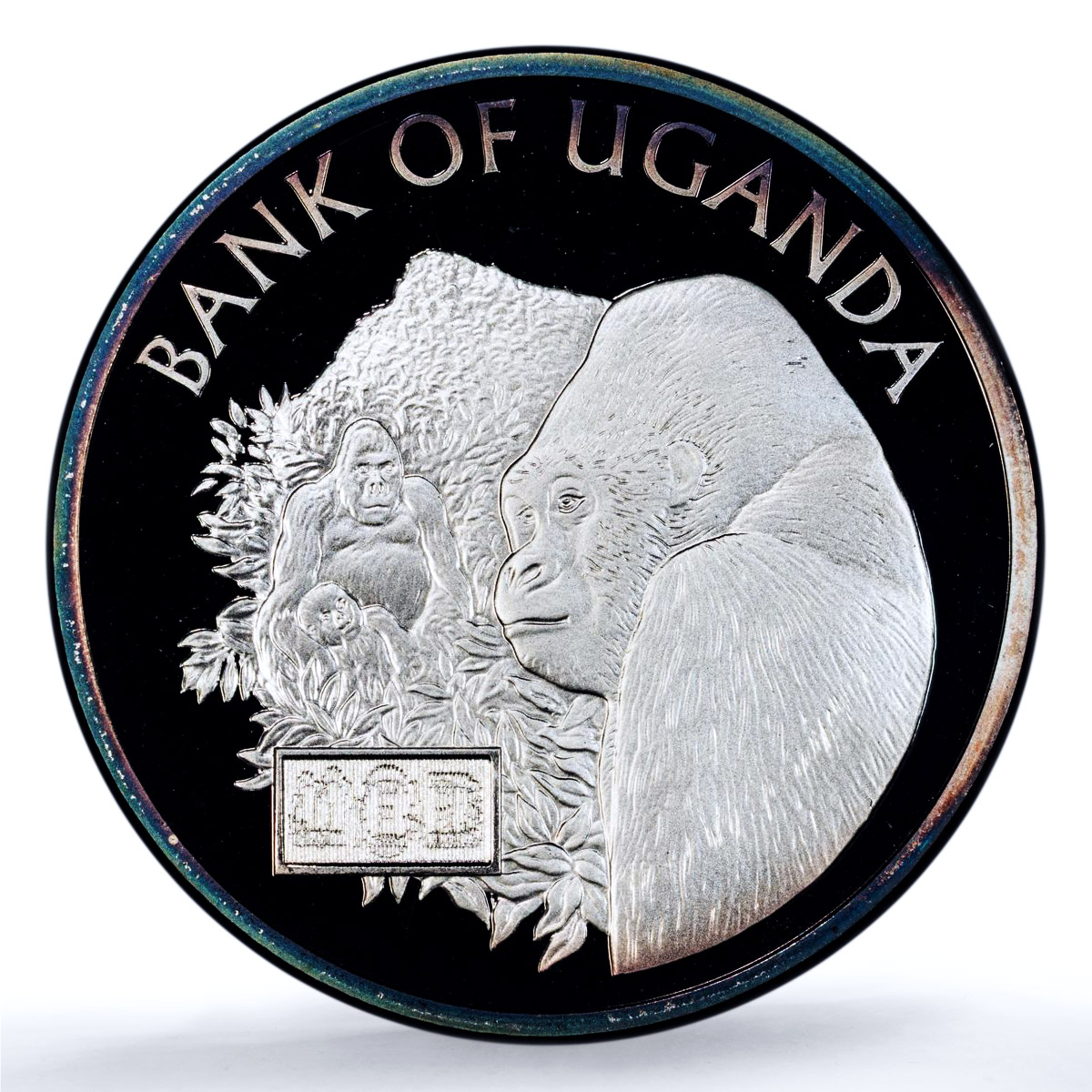 Uganda 20000 shillings Central Bank Gorilla Monkey PR 68 PCGS silver coin 2006