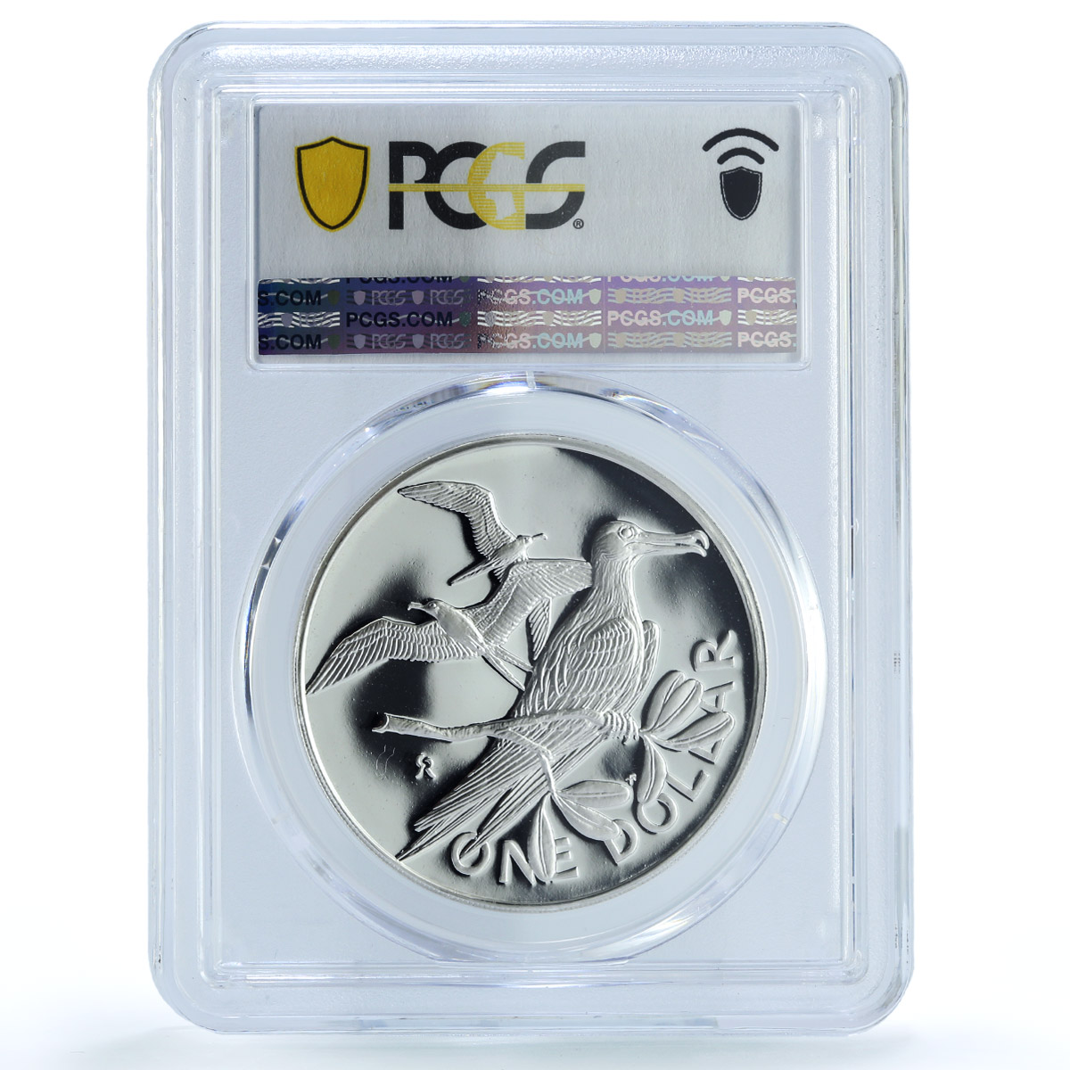 British Virgin Islands 1 dollar Elizabeth II KM-6a PR 69 PCGS silver coin 1984