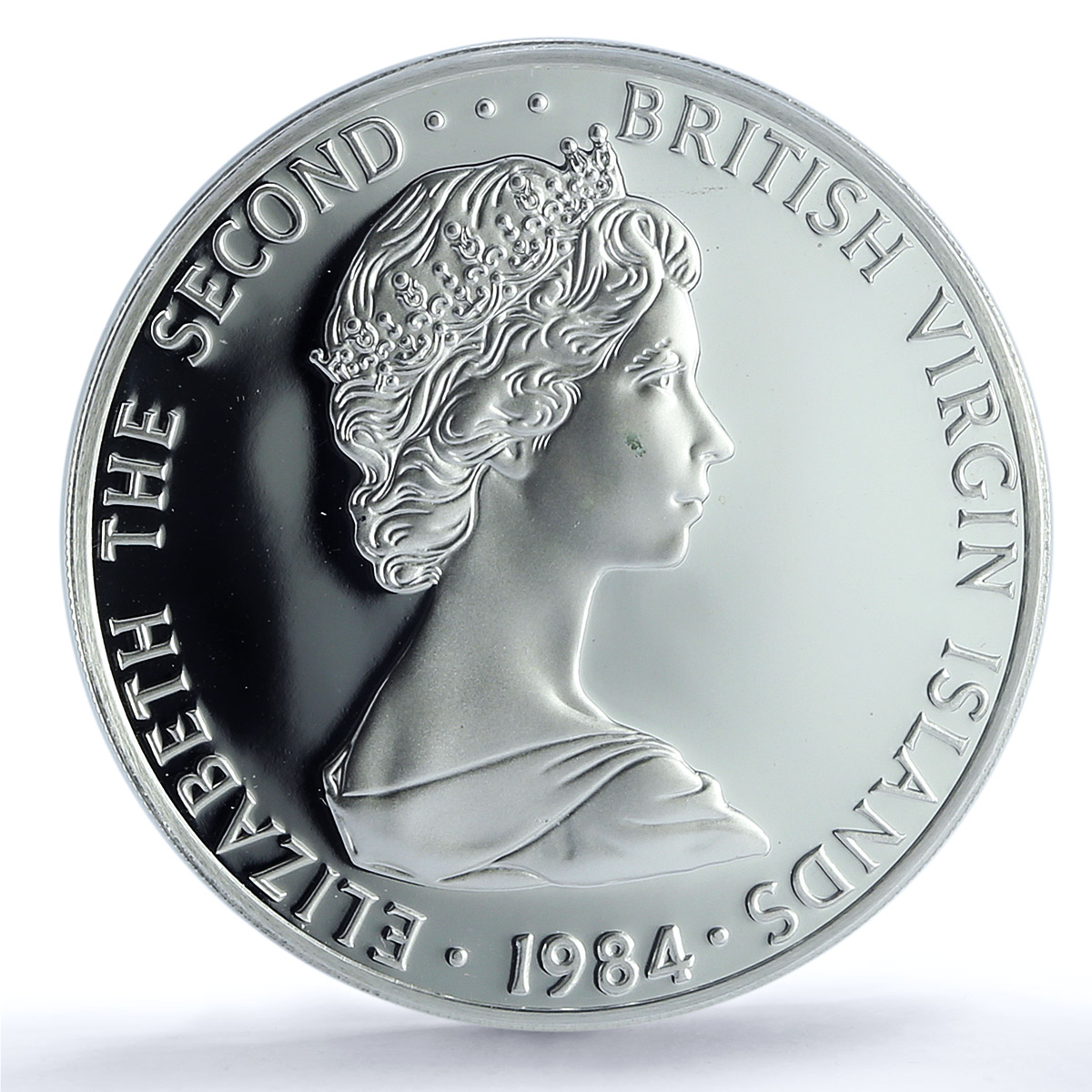 British Virgin Islands 1 dollar Elizabeth II KM-6a PR 69 PCGS silver coin 1984