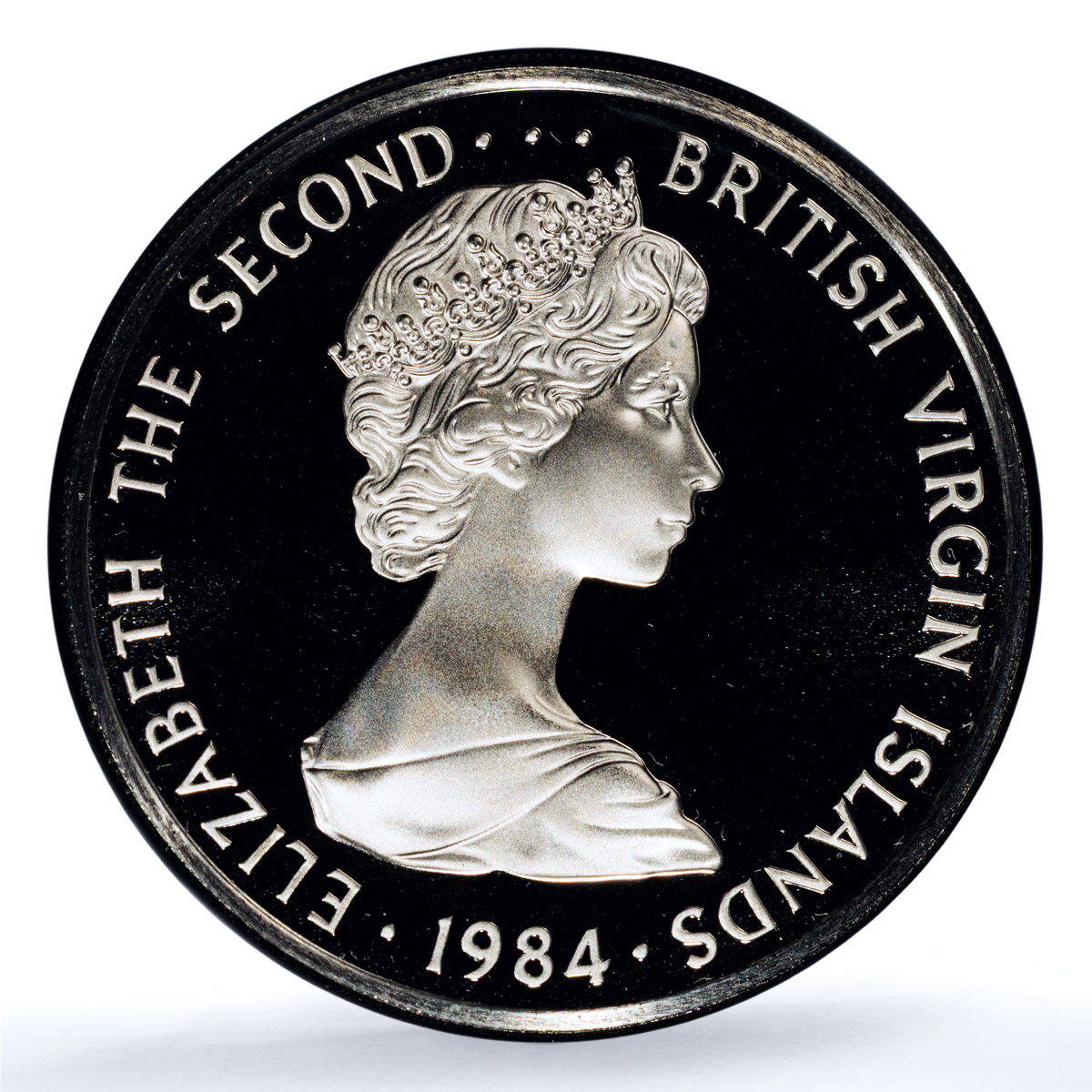 British Virgin Islands 50 cents Elizabeth II KM-5 Bird PR 69 PCGS CuNi coin 1984