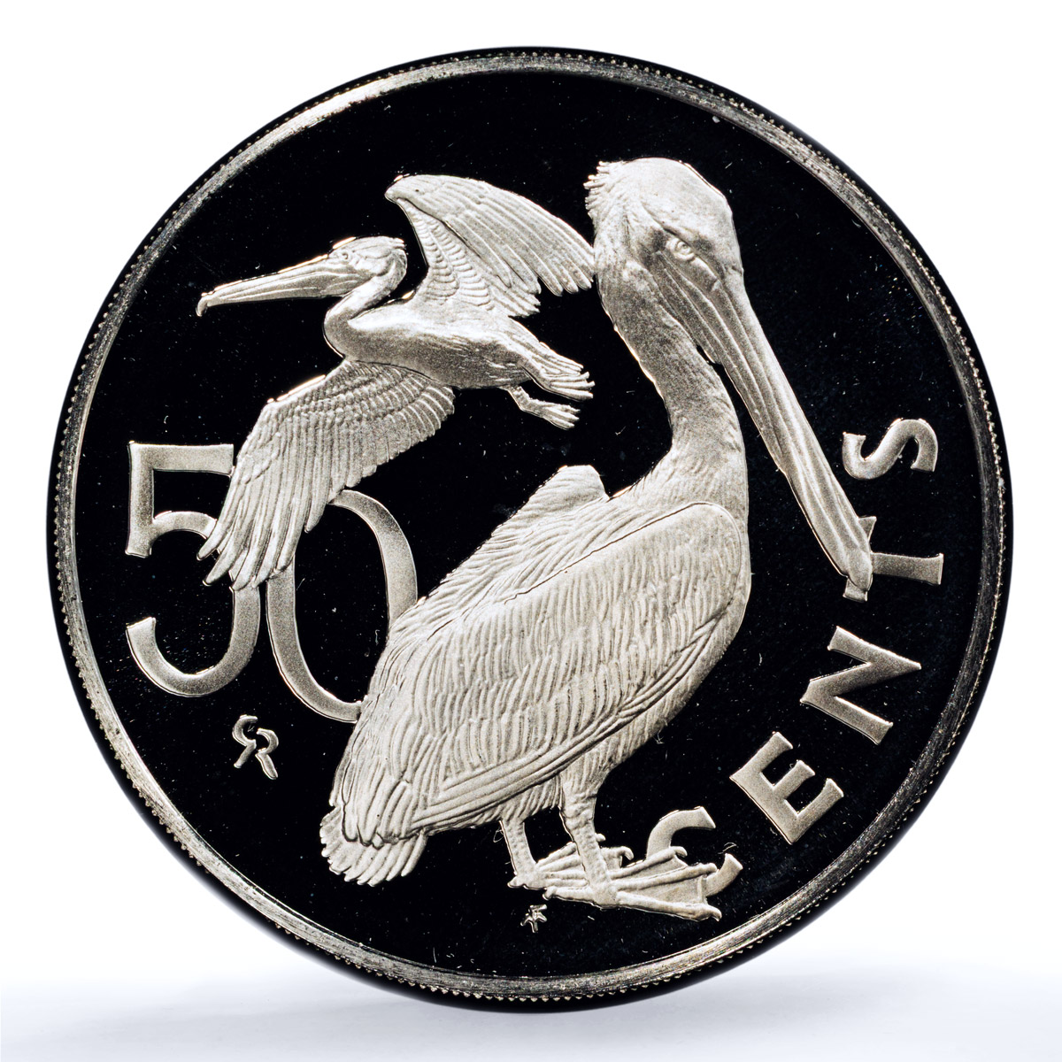 British Virgin Islands 50 cents Elizabeth II KM-5 Bird PR 69 PCGS CuNi coin 1984