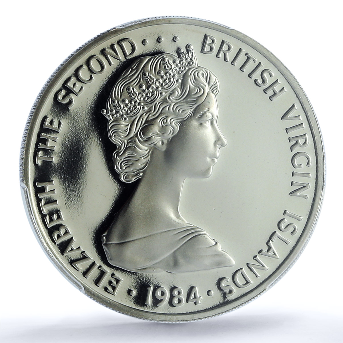 British Virgin Islands 50 cents Elizabeth II KM-5 Bird PR 69 PCGS CuNi coin 1984