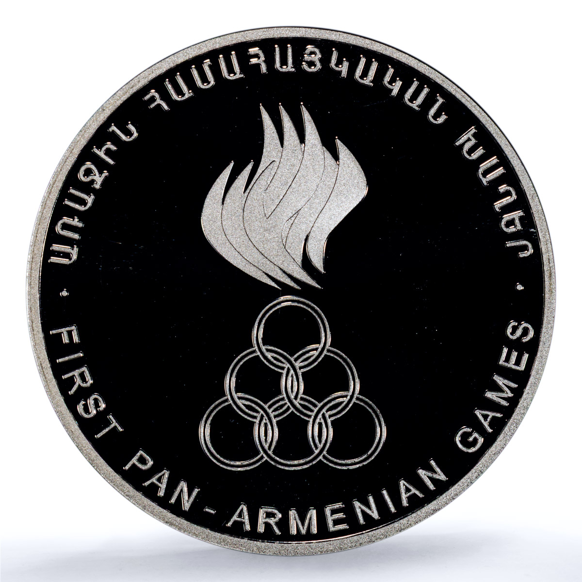 Armenia 5000 dram First Games KM-103 Olympics Sports PR 68 PCGS silver coin 1999 Armenia 5000 dram First Games KM-103 Olympics Sports PR 68 PCGS silver coin 1999