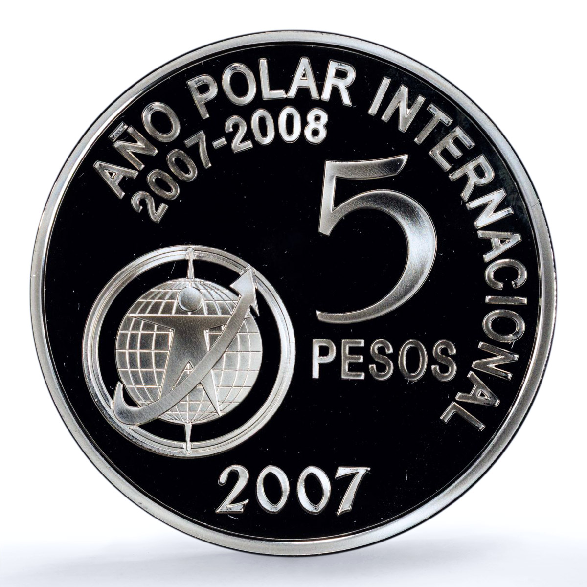 Argentina 5 pesos International Polar Year KM-A154 PR 69 PCGS silver coin 2007