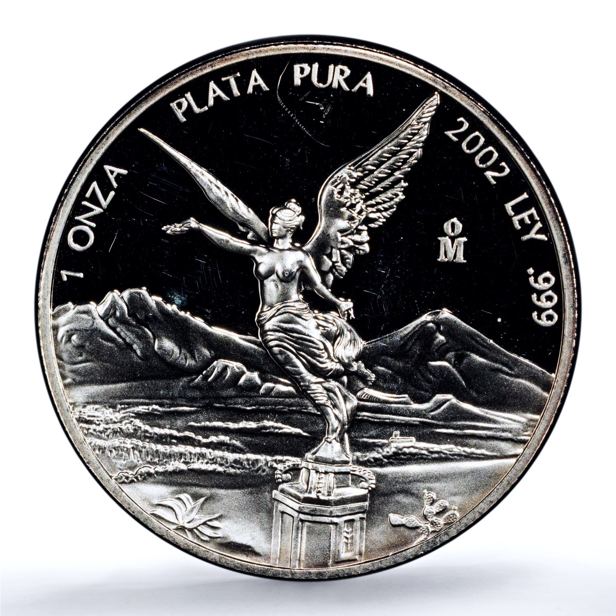 Mexico 1 onza Libertad Angel of Independence KM-639 PR 64 PCGS silver coin 2002 Mexico 1 onza Libertad Angel of Independence KM-639 PR 64 PCGS silver coin 2002