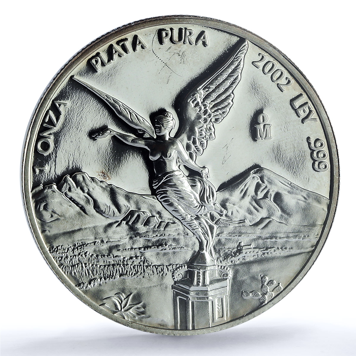 Mexico 1 onza Libertad Angel of Independence KM-639 PR 64 PCGS silver coin 2002 Mexico 1 onza Libertad Angel of Independence KM-639 PR 64 PCGS silver coin 2002